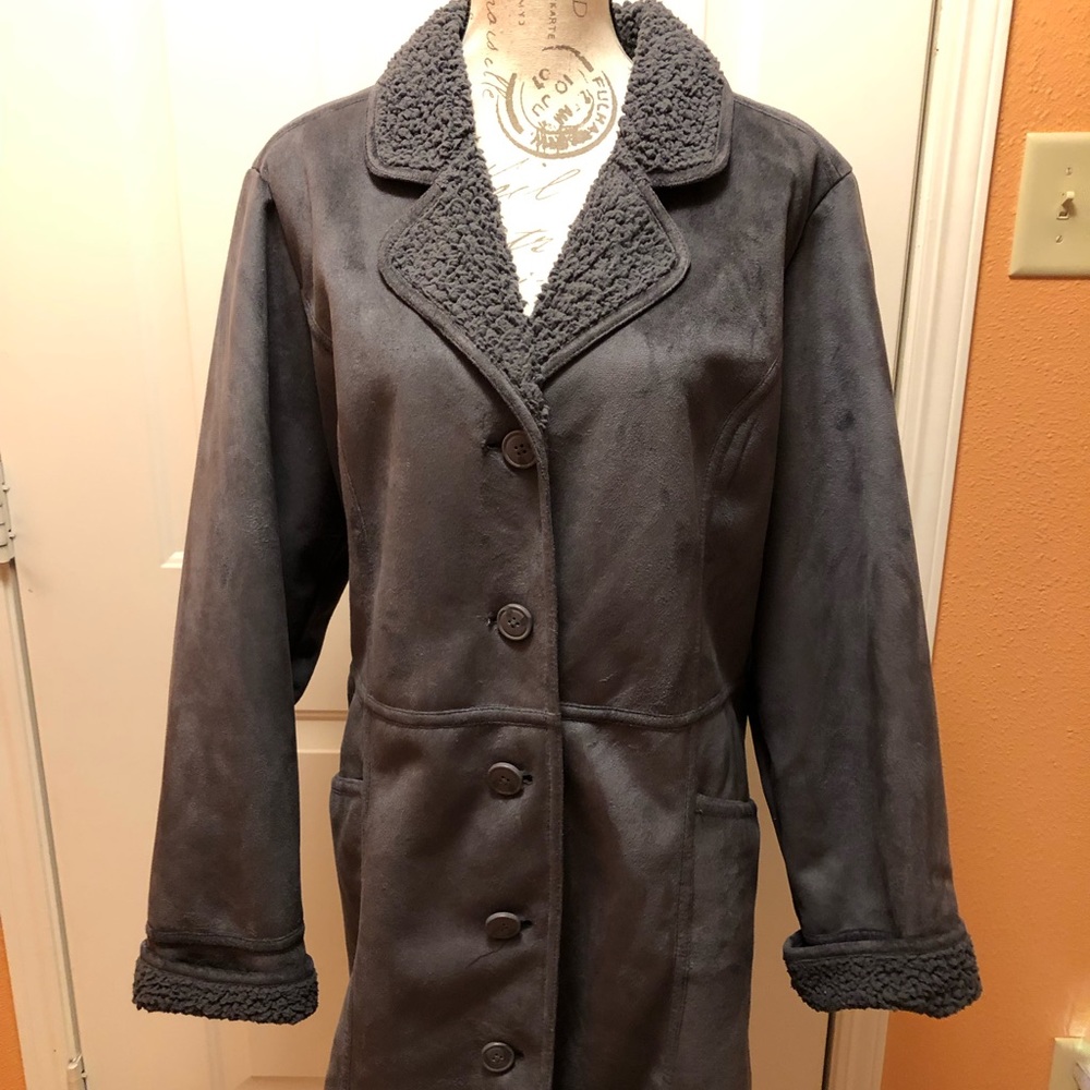 💥PRICE DROP💥 Denim & Co. Charcoal Grey Coat